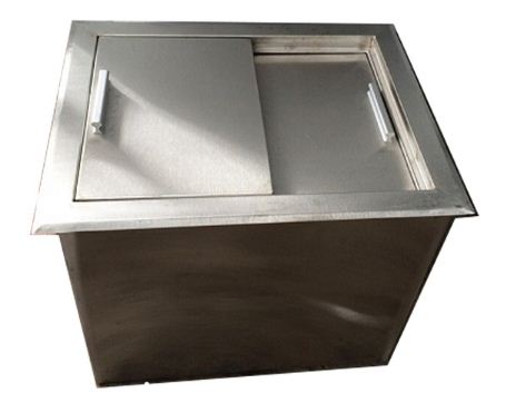 Thùng đá inox 1 cửa lùa